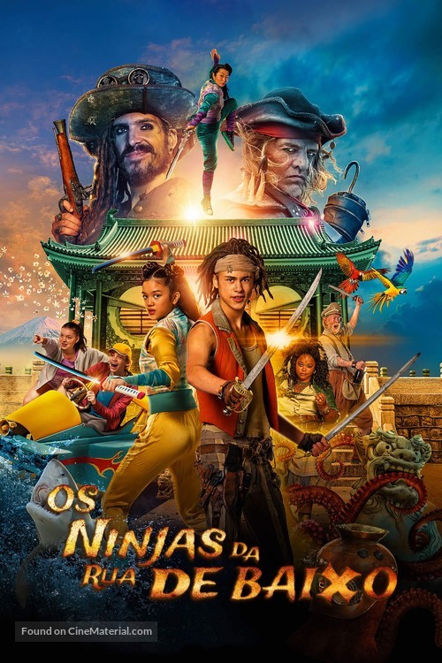 De piraten van hiernaast: De ninja&#039;s van de overkant - Brazilian Movie Poster