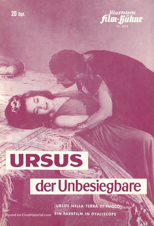 Ursus nella terra di fuoco - German poster