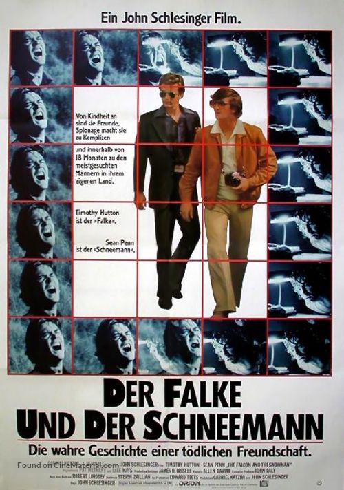 The Falcon and the Snowman - German Movie Poster