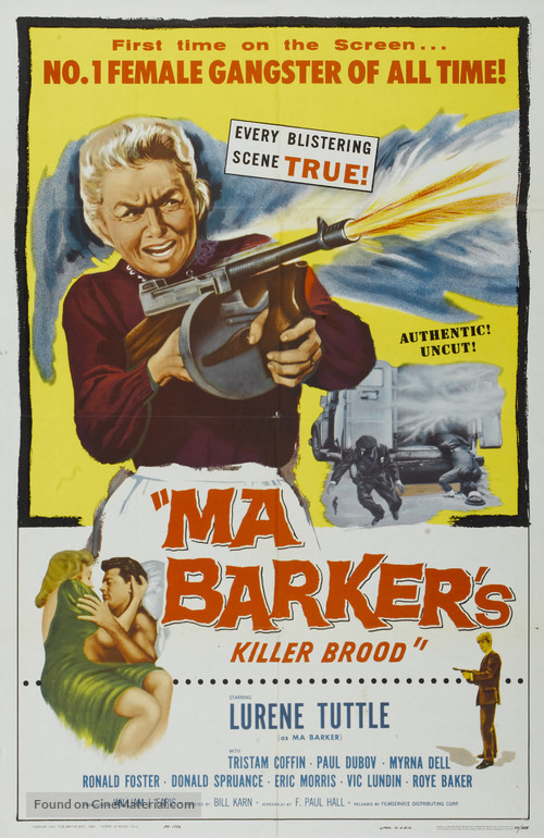 Ma Barker&#039;s Killer Brood - Theatrical movie poster