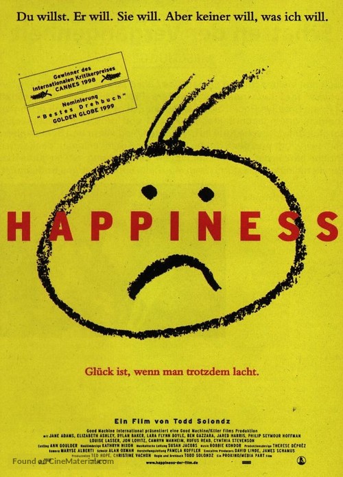 Happiness - German Movie Poster