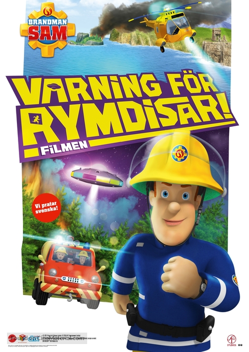 Fireman Sam: Alien Alert! The Movie - Swedish Movie Poster