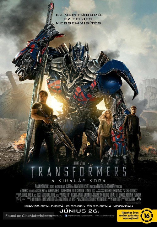 Transformers: Age of Extinction - Hungarian Movie Poster