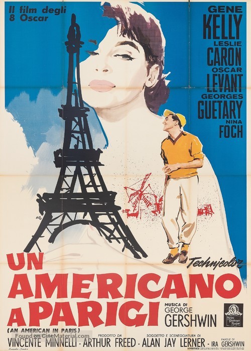 An American in Paris - Italian Movie Poster
