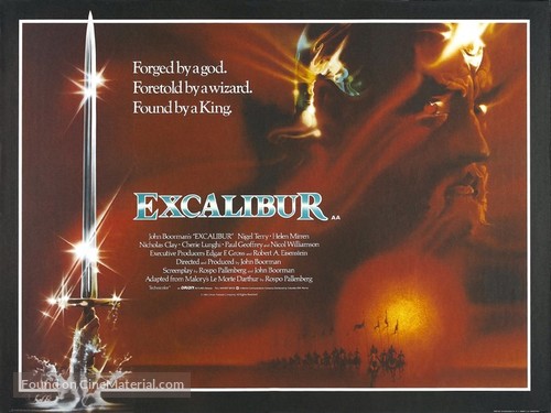 Excalibur - British Movie Poster