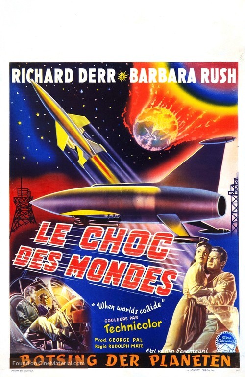 When Worlds Collide - Belgian Movie Poster
