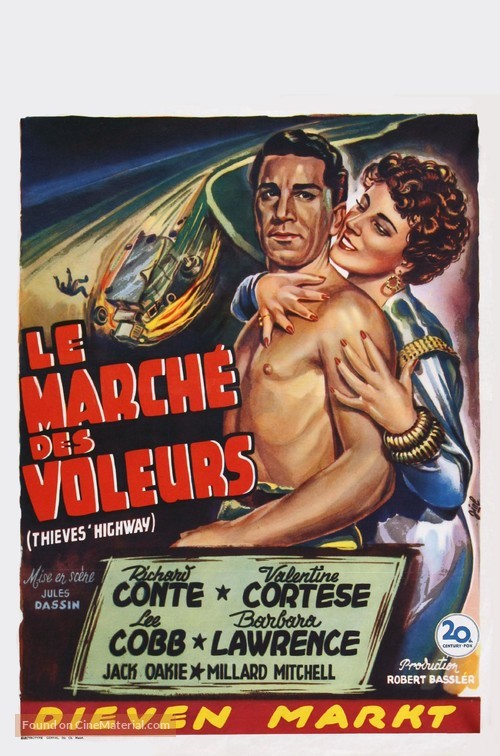 Thieves&#039; Highway - Belgian Movie Poster