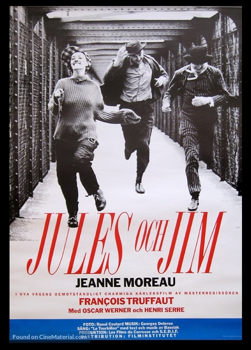 Jules Et Jim - Swedish Movie Poster