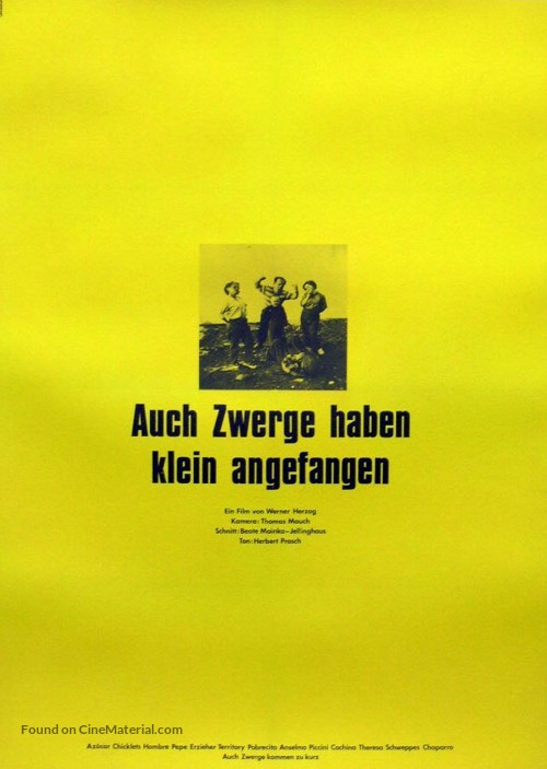 Auch Zwerge haben klein angefangen - German Movie Poster