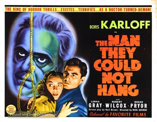 The Man They Could Not Hang - Movie Poster