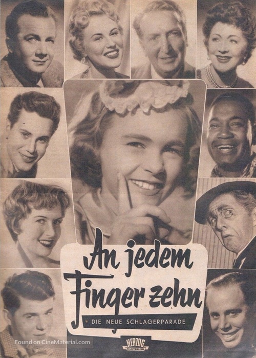 An jedem Finger zehn - German poster