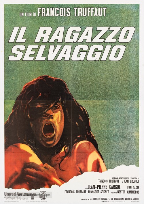 L&#039;enfant sauvage - Italian Movie Poster