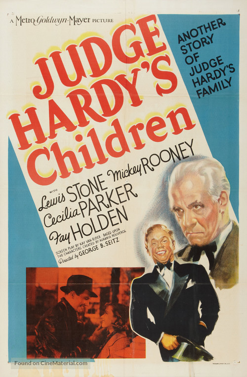 Judge Hardy&#039;s Children - Movie Poster