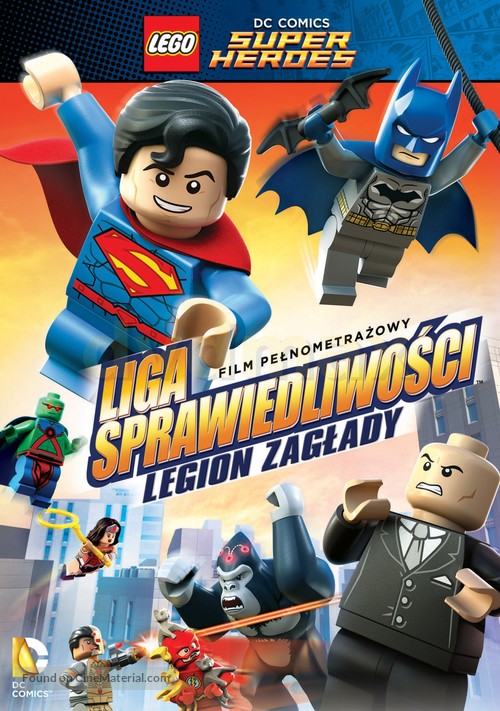 LEGO DC Super Heroes: Justice League - Attack of the Legion of Doom! - Polish DVD movie cover