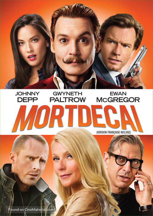 Mortdecai - Canadian DVD movie cover