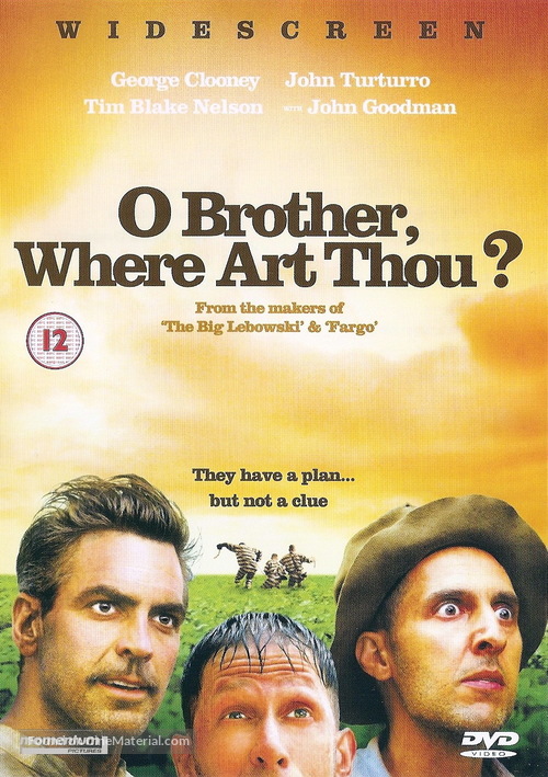 O Brother, Where Art Thou? - British DVD movie cover
