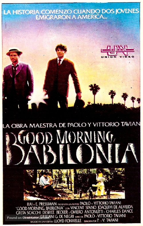 Good Morning, Babylon - Argentinian Movie Poster