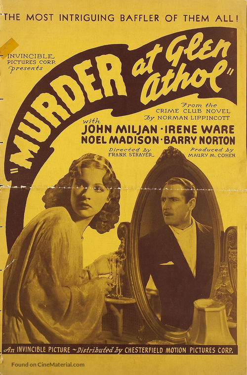 Murder at Glen Athol - poster