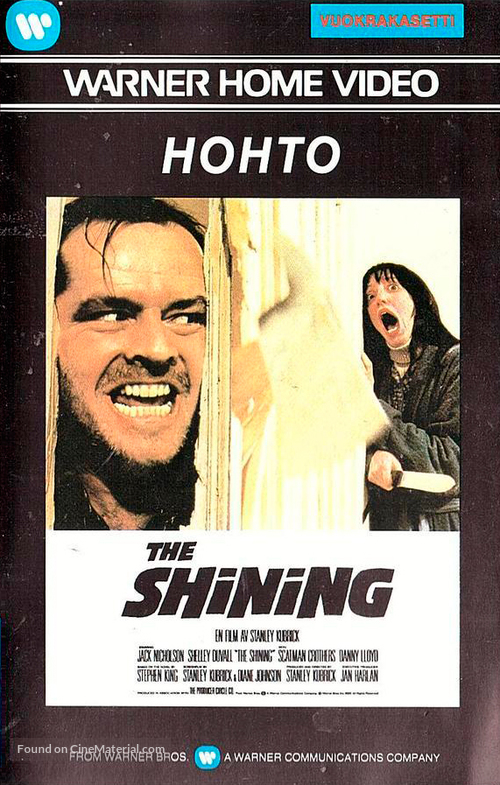 The Shining - Finnish VHS movie cover