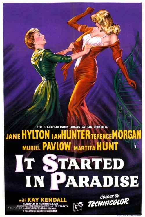 It Started in Paradise - British Movie Poster
