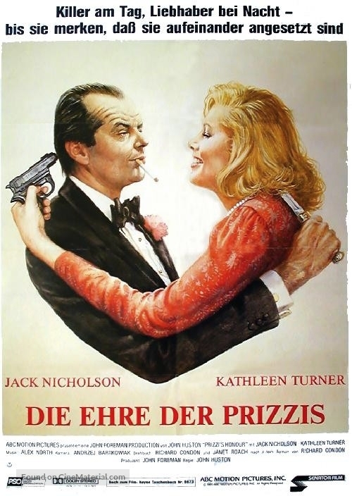 Prizzi&#039;s Honor - German Movie Poster