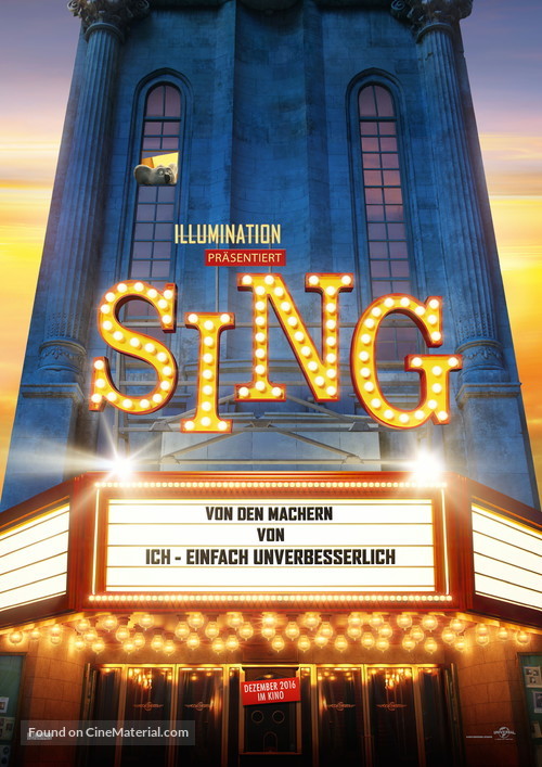 Sing - German Movie Poster
