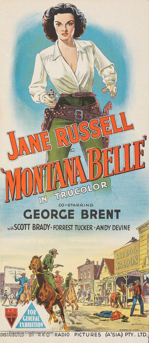 Montana Belle - Australian Movie Poster