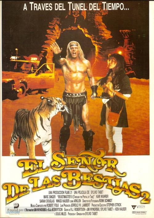 Beastmaster 2: Through the Portal of Time - Spanish Movie Poster
