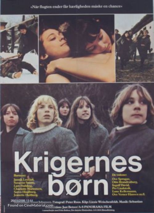 Krigernes b&oslash;rn - Danish Movie Poster