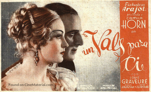 Ein Walzer f&uuml;r dich - Spanish Movie Poster