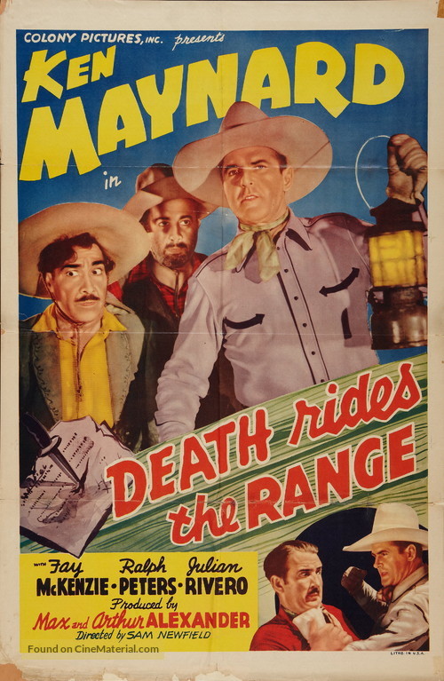Death Rides the Range - Movie Poster