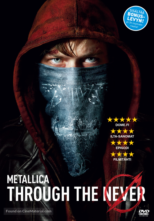 Metallica Through the Never - Finnish DVD movie cover