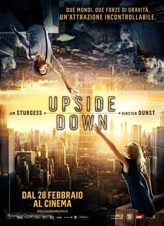 Upside Down (2012) Italian movie poster