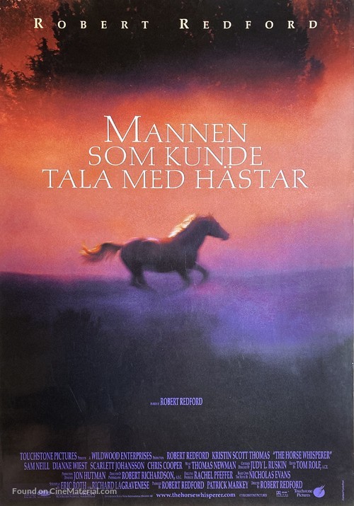 The Horse Whisperer - Swedish Movie Poster