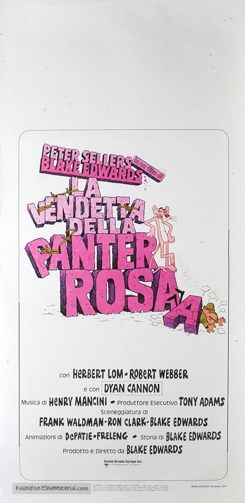 Revenge of the Pink Panther - Italian Movie Poster