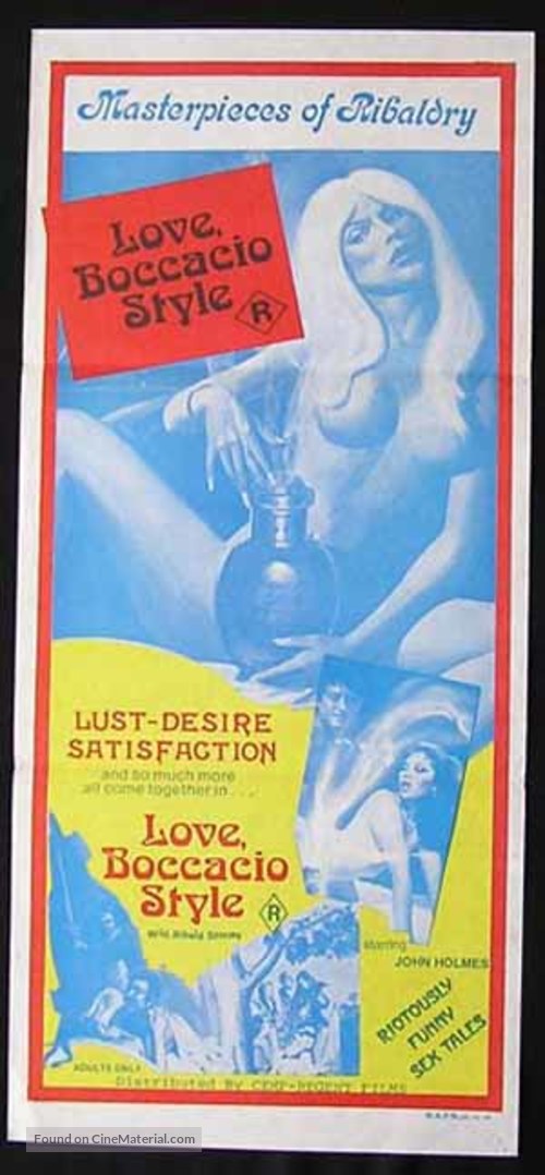 Love Boccaccio Style - Australian Movie Poster