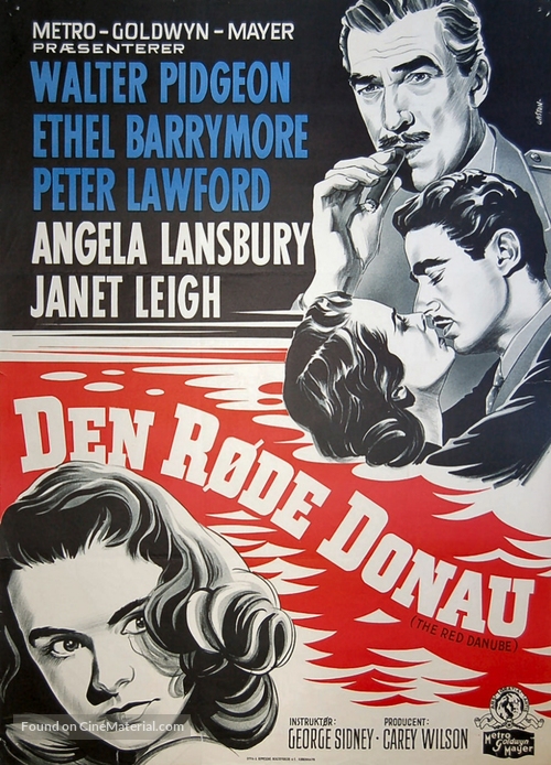 The Red Danube - Danish Movie Poster
