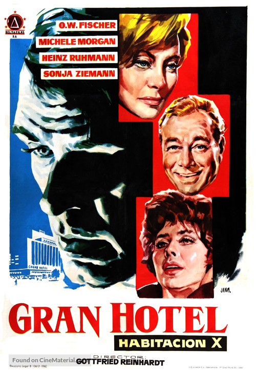 Menschen im Hotel - Spanish Movie Poster