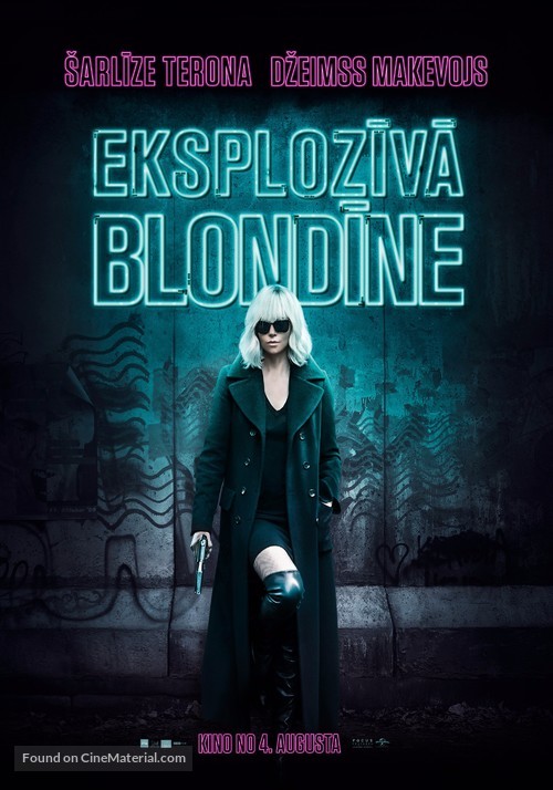 Atomic Blonde - Latvian Movie Poster