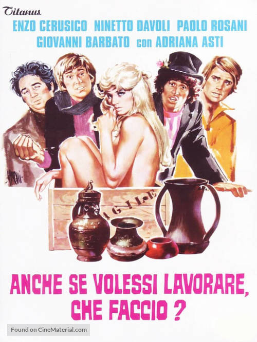 Anche se volessi lavorare, che faccio? - Italian DVD movie cover