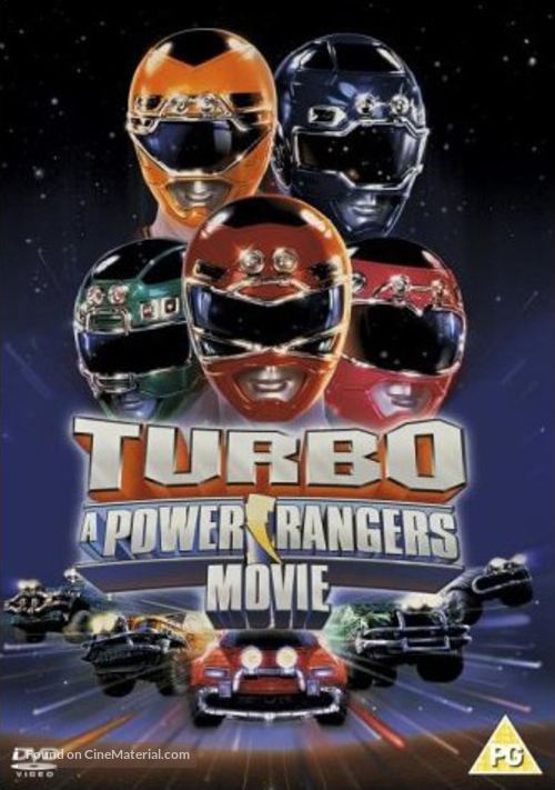 Turbo: A Power Rangers Movie - British DVD movie cover