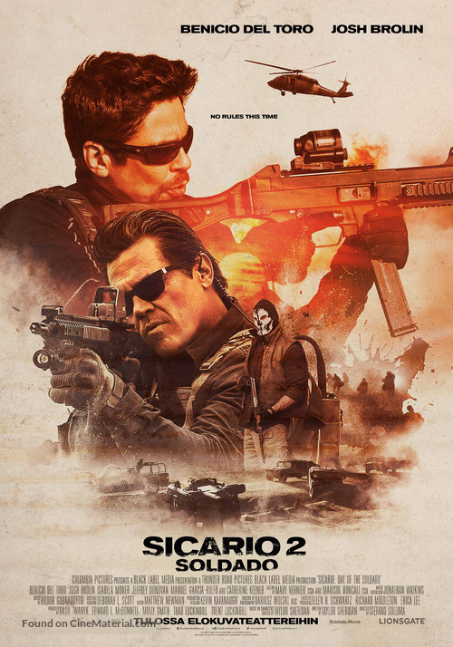 Sicario: Day of the Soldado - Finnish Movie Poster
