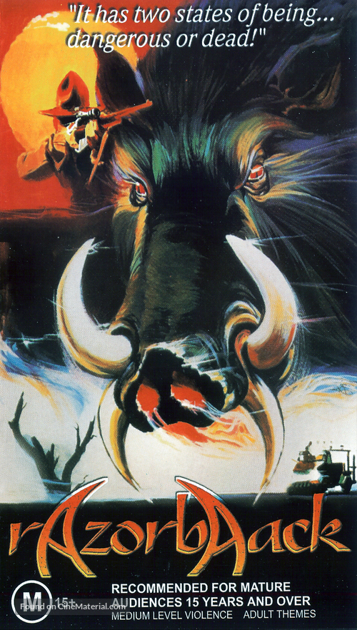 Razorback - Australian VHS movie cover