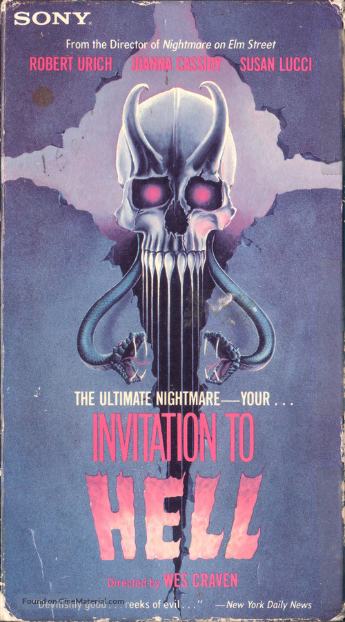 Invitation to Hell - VHS movie cover