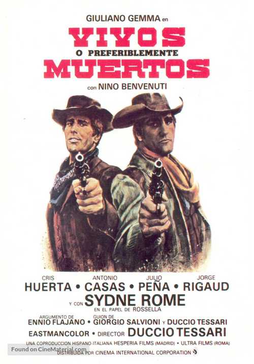 Vivi o, preferibilmente, morti - Spanish Movie Poster