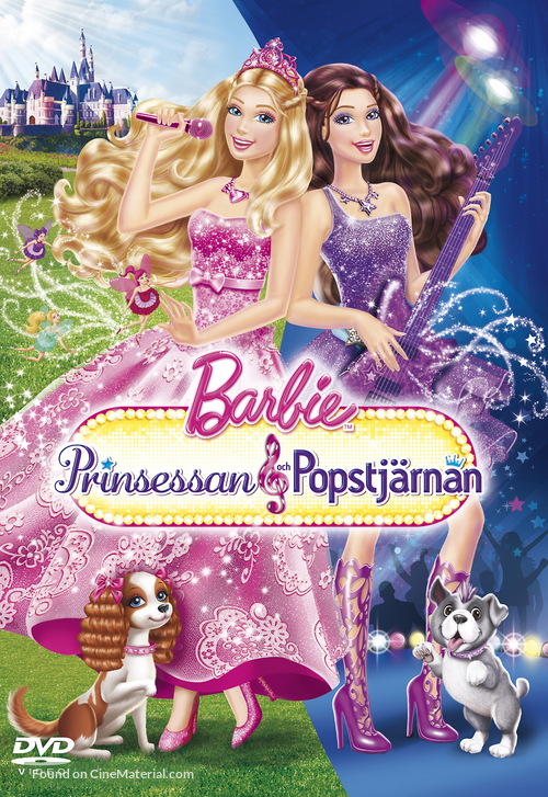 Barbie: The Princess &amp; the Popstar - Finnish DVD movie cover