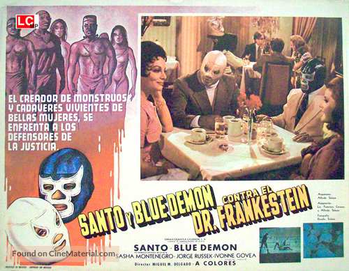 Santo y Blue Demon contra el doctor Frankenstein - Mexican poster