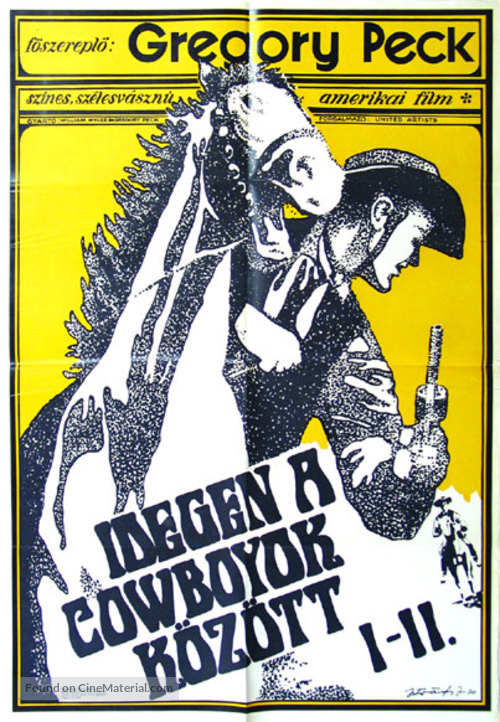 The Big Country - Hungarian Movie Poster
