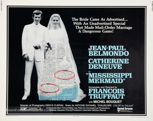 La sir&egrave;ne du Mississipi - Theatrical movie poster