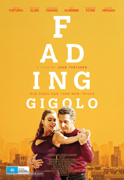 Fading Gigolo - Australian Movie Poster